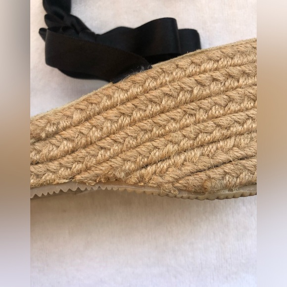 Close-Toed Lace up Espadrilles Wedge Sandals - Picture 7 of 10